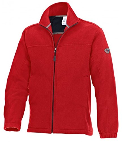 BP 1872-646-81-4XL Fleece-Jacke, Stehkragen- und Arm-Hebesystem, 270,00 g/m² 100% Polyester, rot, 4XL von BP