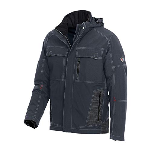 BP 1875-888-56-2XL Wetterfeste Arbeitsjacke, Vollständig gepolstert mit thermisch gestepptem Futter, 220,00 g/m² 100% Polyamid, anthrazit, 2XL von BP