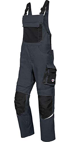 BP 1979-570-5632 Latzhose mit Kniepolstertaschen - Stretch-Hosenträger - Verstellbarer Bund - 65% Polyester, 35% Baumwolle - Normale Passform - Größe: 52n - Farbe: anthrazit/schwarz BP 1979-570-5632 Latzhose mit Kniepolstertaschen - Stretch-Hosenträger - Verstellbarer Bund - 65% Polyester, 35% Baumwolle - Normale Passform - Größe: 52n - Farbe: anthrazit/schwarz von BP
