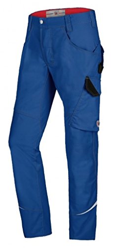 BP 1980-570-13 Schmale Arbeitshose - Schlanke Silhouette - Stretchmaterial - Elastischer Rücken - Ergonomischer Schnitt - 65% Polyester, 35% Baumwolle - Kurze Passform - Größe: 50s - Farbe: königsblau von BP