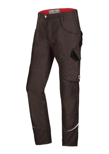 BP 1980-570-48 Schmale Arbeitshose - Schlanke Silhouette - Stretchmaterial - Elastischer Rücken - Ergonomischer Schnitt - 65% Polyester, 35% Baumwolle - Normale Passform - Größe: 56n - Farbe: braun von BP