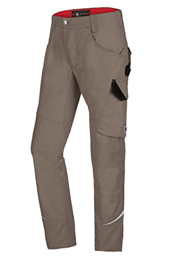 BP 1980-570-50 Schmale Arbeitshose - Schlanke Silhouette - Stretchmaterial - Elastischer Rücken - Ergonomischer Schnitt - 65% Polyester, 35% Baumwolle - Normale Passform - Größe: 60n - Farbe: walnuss von BP
