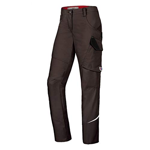 BP 1981-570-48 Schmale Arbeitshose für Damen - Schlanke Silhouette - Stretchmaterial - Elastischer Bund - 65% Polyester, 35% Baumwolle - Normale Passform - Größe: 48n - Farbe: braun von BP