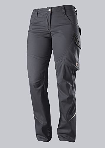 BP 1981-570-56 Schmale Arbeitshose für Damen - Schlanke Silhouette - Stretchmaterial - Elastischer Bund - 65% Polyester, 35% Baumwolle - Normale Passform - Größe: 52n - Farbe: anthrazit von BP