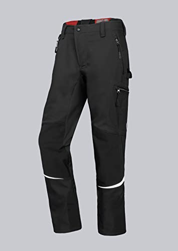 BP 1983-608-32-56n Softshell-Hose für Männer, Schlanke Silhouette mit elastischem Rückenteil, 310,00 g/m² 100% Polyester, schwarz, 56n von BP