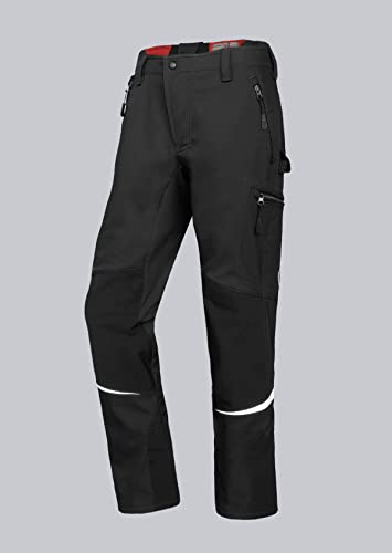 BP 1983-608-32-64n Softshell-Hose für Männer, Schlanke Silhouette mit elastischem Rückenteil, 310,00 g/m² 100% Polyester, schwarz, 64n von BP