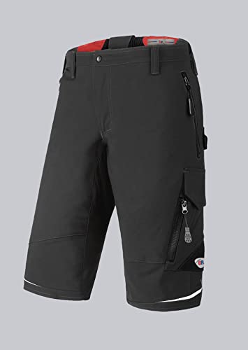 BP 1985-620-57-50n Super-Stretch-Shorts für Männer, Schlanke Silhouette mit elastischem Rückenteil, 250,00 g/m² Stoffmischung mit Stretch, Dunkelgrau, 50n von BP