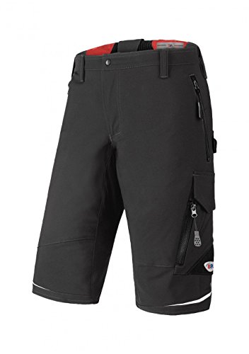 BP 1985-620-57-56n Super-Stretch-Shorts für Männer, Schlanke Silhouette mit elastischem Rückenteil, 250,00 g/m² Stoffmischung mit Stretch, Dunkelgrau, 56n von BP