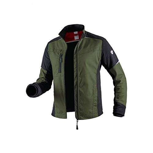 BP 1992-570-73 Hybrid-Arbeitsjacke - Gefütterter Stehkragen - Ergonomische Ärmel - Reines Polyester - Normale Passform - Größe: 56/58n - Farbe: oliv/schwarz von BP