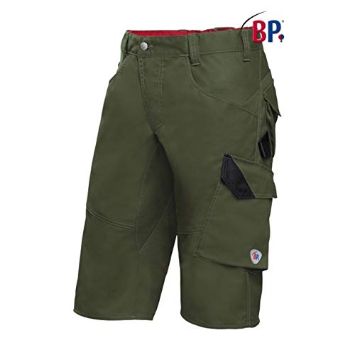 BP 1993-570-73 Shorts - Elastischer Rückenteil - Ergonomischer Schnitt - Schlanke Silhouette - 65% Polyester, 35% Baumwolle - Normale Passform - Größe: 46n - Farbe: oliv von BP