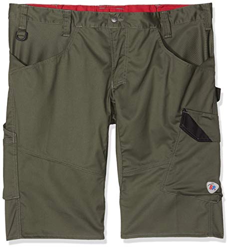 BP 1993-570-73 Shorts - Elastischer Rückenteil - Ergonomischer Schnitt - Schlanke Silhouette - 65% Polyester, 35% Baumwolle - Normale Passform - Größe: 58n - Farbe: oliv von BP