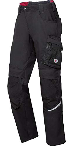 BP 1998-570-0032 Arbeitshose mit Kniepolstertaschen - Schlanke Silhouette - Elastischer Rückengurt - 65% Polyester, 35% Cotton - Kurze Passform - Größe: 52n - Farbe: schwarz von BP