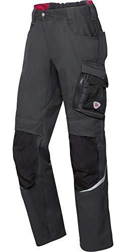 BP 1998-570-5632 Arbeitshose mit Kniepolstertaschen - Schlanke Silhouette - Elastischer Rückengurt - 65% Polyester, 35% Cotton - Kurze Passform - Größe: 52n - Farbe: anthrazit/schwarz von BP