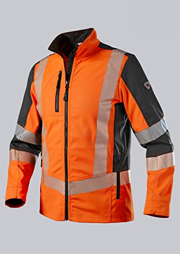 BP 2042-844-6556 Arbeitsjacke für Herren, 79.5% Polyester/16.5% Baumwolle/4% Elastolefin, Warnorange/Anthrazit, Modern fit, Größe 44/46l von BP