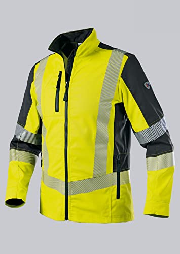 BP 2042-844-6656 Arbeitsjacke für Herren, 79.5% Polyester/16.5% Baumwolle/4% Elastolefin, Warngelb/Anthrazit, Modern fit, Größe 52/54l von BP