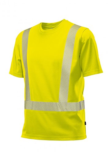 BP 2131-260-86-XS Unisex-T-Shirt, Rundhals, 1/2 Ärmel, 185,00 g/m² Stoffmischung, Warngelb, XS von BP