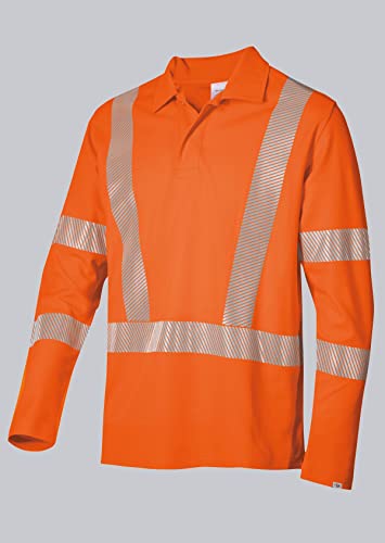 BP 2133-261-85-2XL Langärmeliges Unisex-Polohemd, Polokragen mit verdecktem Druckknopfband, 185,00 g/m² Stoffmischung, Warnorange, 2XL BP 2133-261-85-2XL Langärmeliges Unisex-Polohemd, Polokragen mit verdecktem Druckknopfband, 185,00 g/m² Stoffmischung, Warnorange, 2XL von BP