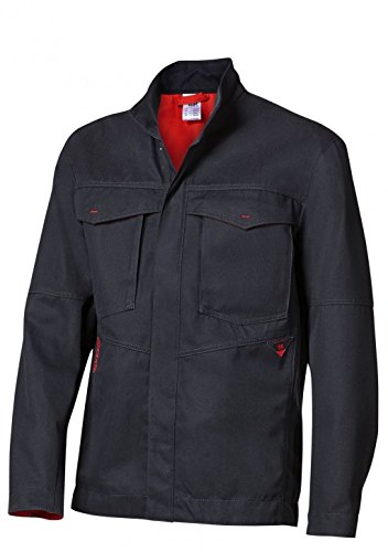 BP 2662-830-38-56/58n Arbeitsjacke, Stehkragen, verdecktes Druckknopfband, 400,00 g/m², blau-schwarz, 56/58n von BP