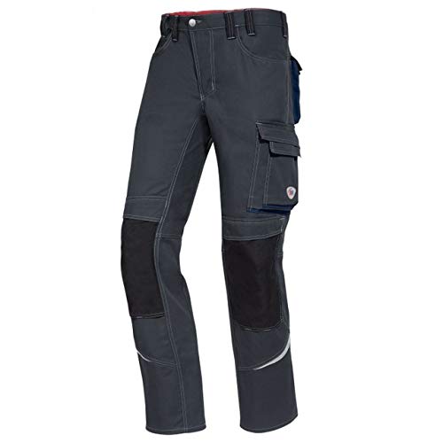 BP Comfort Plus 1803-720-56 Arbeitshose - Gummizug im Rücken - Bundfalten - Normale Passform - Größe: 58l - Farbe: anthrazit von BP