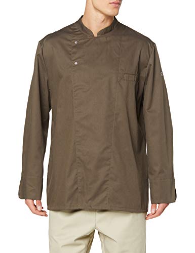 BP Gourmet 1547-400-400 Kochjacke - Langarm - 65% Polyester, 35% Baumwolle - Druckknöpfe aus Edelstahl - Normale Passform - Größe: L - Farbe: falke von BP