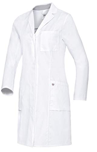BP Med Coats 1754-130-0021 Arztkittel für Damen - Langärmelig - Reine Baumwolle - Normale Passform - Größe: 32n - Farbe: weiß von BP