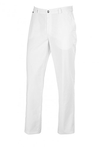BP Med Trousers 1368-686-21 Herrenhose - Mischgewebe mit Stretch - 48% Baumwolle, 48% Polyester, 4% Elastolefin - Normale Passform - Größe: 50n - Farbe: weiß von BP
