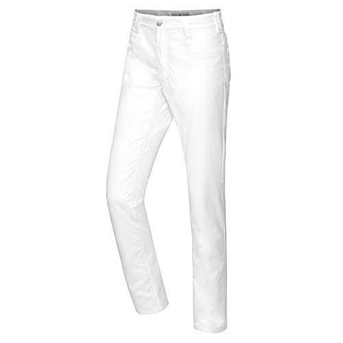 BP Med Trousers 1756-311-0021 Laborhose (Röhre) für Herren - 65% Baumwolle, 30% Polyester, 5% Elasthan - Modern Fit - Größe: 31/34 - Farbe: weiß von BP