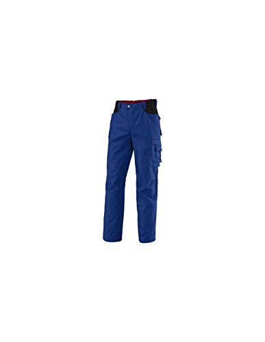 BP Workwear 1788-555-13 Arbeitshose - Gummizug im Rücken - Bundfalten - Normale Passform - Größe: 52n - Farbe: königsblau/schwarz von BP