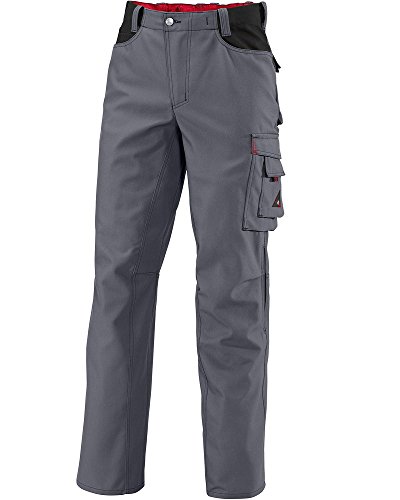BP Workwear 1788-555-53 Arbeitshose - Gummizug im Rücken - Bundfalten - Normale Passform - Größe: 52n - Farbe: dunkelgrau/schwarz von BP