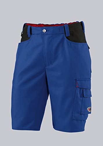 BP Workwear 1792-555-13 Shorts - Elastischer Rückenteil - Ergonomischer Schnitt - 65% Polyester, 35% Baumwolle - Normale Passform - Größe: 46n - Farbe: königsblau/schwarz von BP
