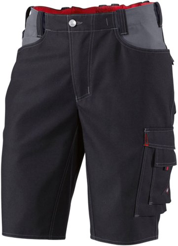 BP Workwear 1792-555-32 Shorts - Elastischer Rückenteil - Ergonomischer Schnitt - 65% Polyester, 35% Baumwolle - Normale Passform - Größe: 60n - Farbe: schwarz/dunkelgrau von BP