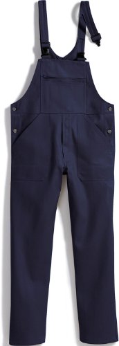 BP Workwear Basic 1413-060-10 Latzhose - Verstellbarer Bund - Kunststoff-Clip-Verschlüsse - Reine Baumwolle - Normale Passform - Größe: 50 - Farbe: dunkelblau von BP