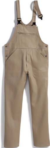 BP Workwear Basic 1413-060-44 Latzhose - Verstellbarer Bund - Kunststoff-Clip-Verschlüsse - Reine Baumwolle - Normale Passform - Größe: 44 - Farbe: sand von BP