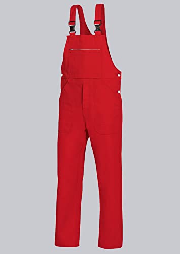BP Workwear Basic 1413-060-81 Latzhose - Verstellbarer Bund - Kunststoff-Clip-Verschlüsse - Reine Baumwolle - Stämmige Passform - Größe: 24 - Farbe: rot BP Workwear Basic 1413-060-81 Latzhose - Verstellbarer Bund - Kunststoff-Clip-Verschlüsse - Reine Baumwolle - Stämmige Passform - Größe: 24 - Farbe: rot von BP