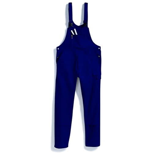 BP Workwear Basic 1482-060-10 Latzhose - Stoffhosenträger mit Gummieinsatz - Taschen für Knieschoner - Reine Baumwolle - Stämmige Passform - Größe: 25 - Farbe: dunkelblau von BP