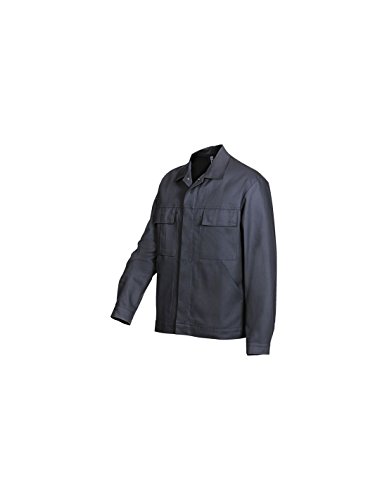 BP Workwear Basic 1485-060-10 Arbeitsjacke - Verdeckte Druckknopfleiste - Reine Baumwolle - Normale Passform - Größe: 48/50 - Farbe: dunkelblau von BP