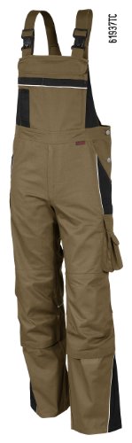 Latzhose QUALITEX PRO MG 245 Khaki/Schwarz Gr. 52 von BP