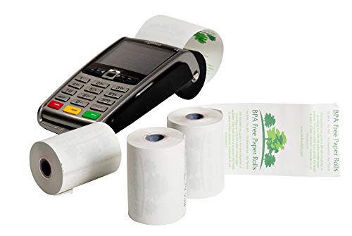57x40mm Thermorollen für PDQ Kreditkartenmaschine, 50 Rollen (1) von BPA Free Paper Rolls