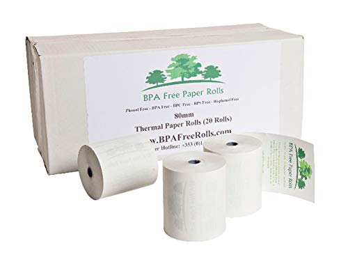 Star TSP650 Serie BPA-frei Thermorollen (20 Rollen) frei von BPA, BPC, BPS, gratis – Phenol gratis von BPA Free Paper Rolls