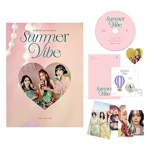 VIVIZ - The 2nd Mini Album [Summer Vibe] (Ready to Summer ver.) Photo Book + CD-R + Envelope + Photo Card + Paper Mobile + Message Card + Postcard + Poster + 1 Extra Photocard + 3 Extra Photocards von BPM Ent.