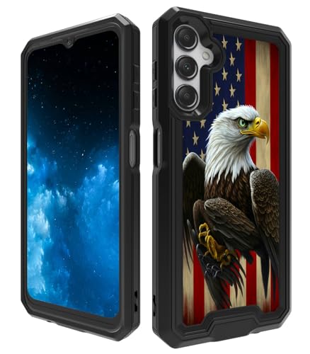 BPQOJB Schutzhülle für Samsung Galaxy S24 Plus mit amerikanischer Flagge, Adler-Muster, für Herren und Damen, zweilagig, Hybrid-Hart-PC, weiches TPU, stoßfest, Schutzhülle für Samsung Galaxy S24 Plus BPQOJB Schutzhülle für Samsung Galaxy S24 Plus mit amerikanischer Flagge, Adler-Muster, für Herren und Damen, zweilagig, Hybrid-Hart-PC, weiches TPU, stoßfest, Schutzhülle für Samsung Galaxy S24 Plus von BPQOJB