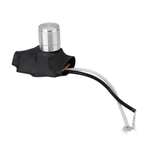 BQLZR 2 Wire Silber Runde drehbare Knopf Schreibtisch Lampe Dimmer Schalter Ideal Licht Teile ersetzen Pack von 2 BQLZR 2 Wire Silber Runde drehbare Knopf Schreibtisch Lampe Dimmer Schalter Ideal Licht Teile ersetzen Pack von 2 von BQLZR