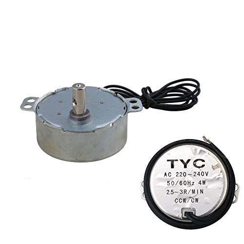 BQLZR Synchronmotor AC 220-240V 2.5-3RPM 50 / 60Hz 4W CCW/CW TYC-50 8kgf.cm Drehmoment von BQLZR