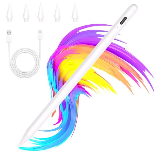 Stylus Stift für iPad 2018-2024,Eingabestifte mit Neigungserkennung & Palm-Ablehnung & Hohe Präzision, für iPad 10/9/8/7/6, Pro 11"/12.9"/13" M4, Mini 6/5, Air 5/4/3/M2 Stylus Stift für iPad 2018-2024,Eingabestifte mit Neigungserkennung & Palm-Ablehnung & Hohe Präzision, für iPad 10/9/8/7/6, Pro 11"/12.9"/13" M4, Mini 6/5, Air 5/4/3/M2 von BQSS