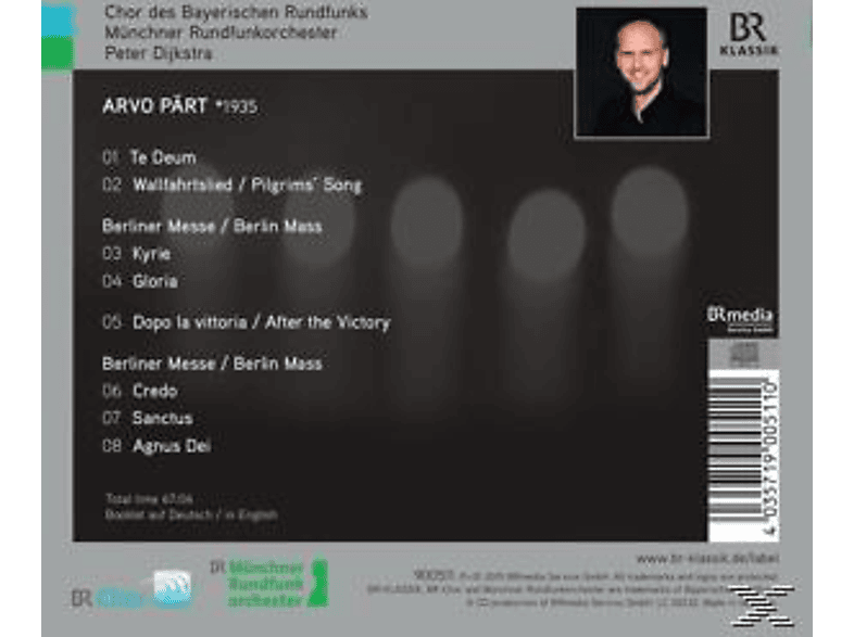 Chor Bayerischer Rf - Te Deum/Berliner Messe/Wallfahrtslied/+ (CD) von BR-KLASSIK