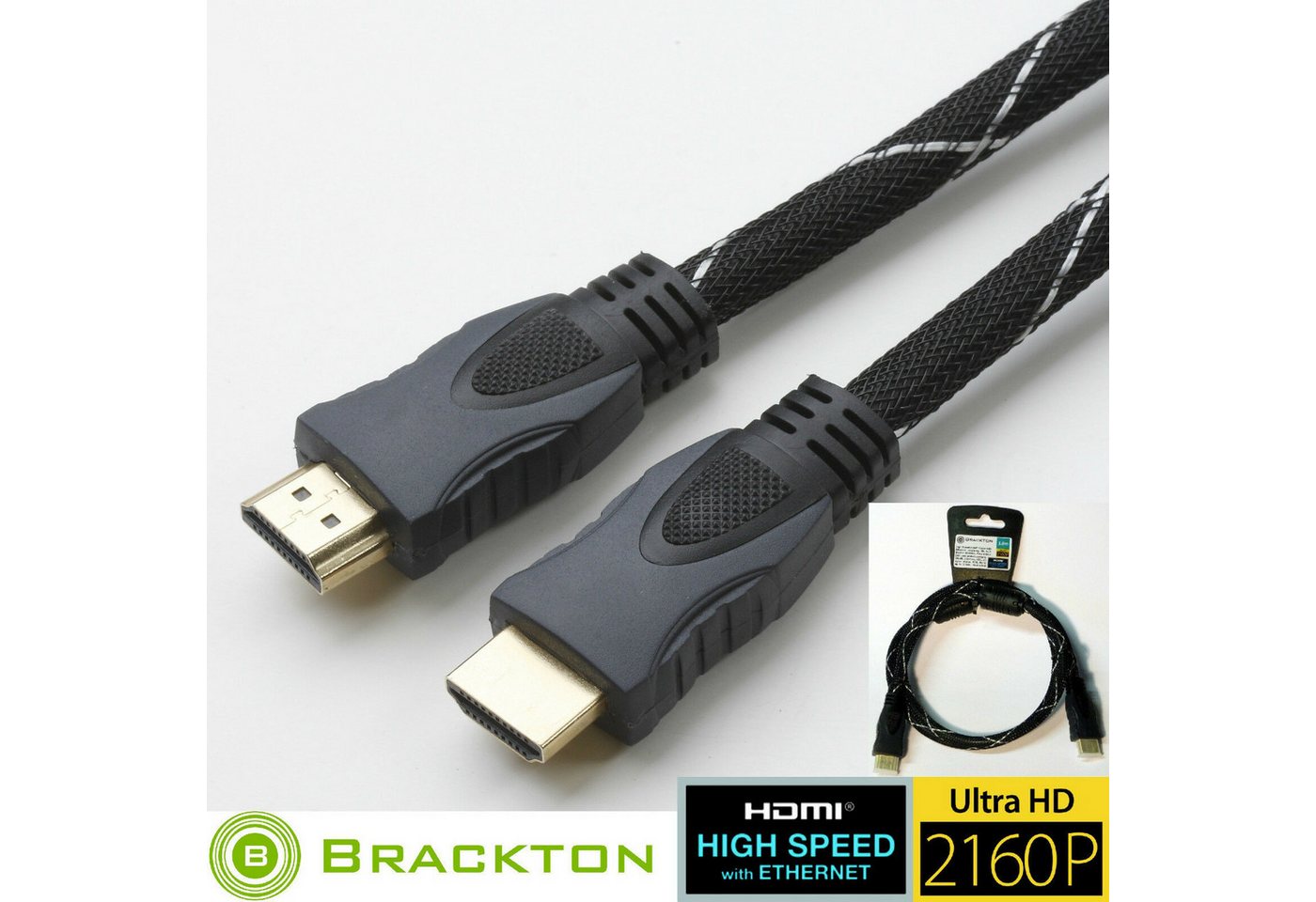 BRACKTON Brackton 10K Ultra High Speed HDMI 2.1 Kabel Metallstecker 0.5m St/St HDMI-Kabel BRACKTON Brackton 10K Ultra High Speed HDMI 2.1 Kabel Metallstecker 0.5m St/St HDMI-Kabel von BRACKTON