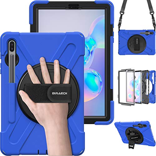 BraECN Schutzhülle für Samsung Galaxy Tab S6 26,7 cm (10,5") 2019 Modell (SM-T860/T865/T867) Blau blau Tab S6 10.5'' T860/T865/T867 von BRAECN