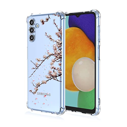 BRAINS Transparent Hülle für Samsung Galaxy A04s / Galaxy A13 5G, Handyhülle Durchsichtig Weich TPU Silikon Schutzhülle Mit Geprägtes das Muster -A056 von BRAINS