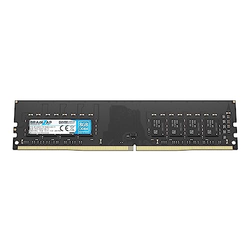 BRAINZAP 8GB DDR4 RAM DIMM PC4-2666V-UA2-11 1Rx8 2666 MHz 1.2V CL19 Computer PC Arbeitsspeicher Unbuffered Non-ECC von BRAINZAP