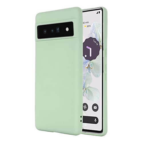BRAND SET Handyhülle für Google Pixel 7 Pro Silikon Hülle, mit Mikrofasertuch Futterkissen Soft Touch Schutzhülle für Google Pixel 7 Pro-Grün von BRAND SET